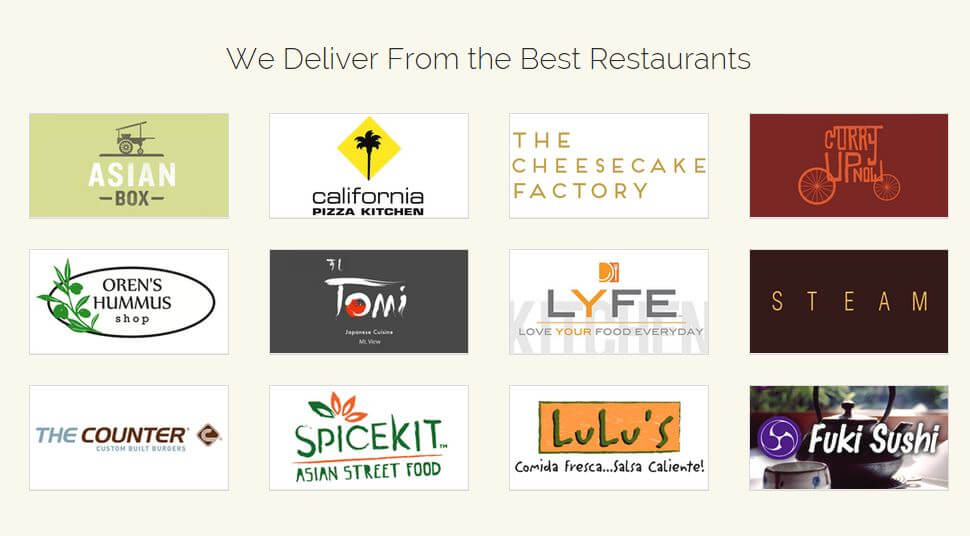 Restaurants for the DoorDash Promo Code