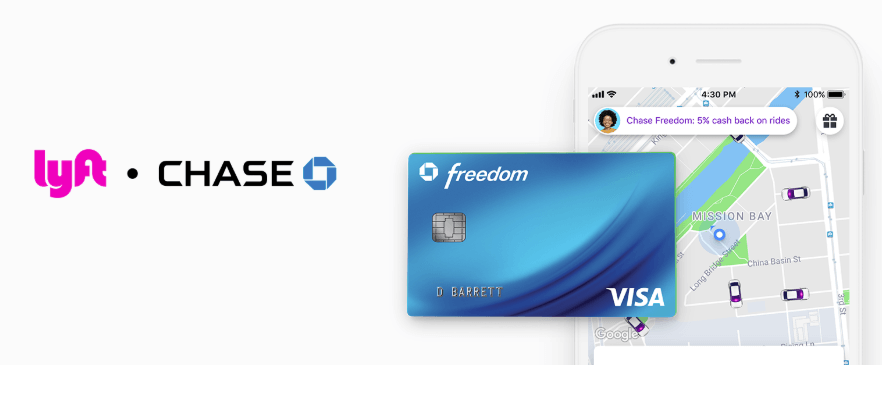 Lyft Riders with Chase get 5% cash back