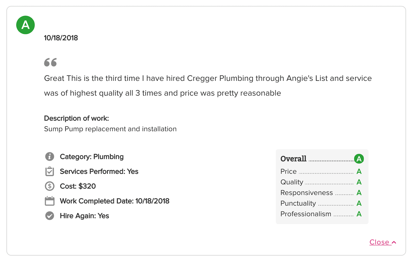 angies list review