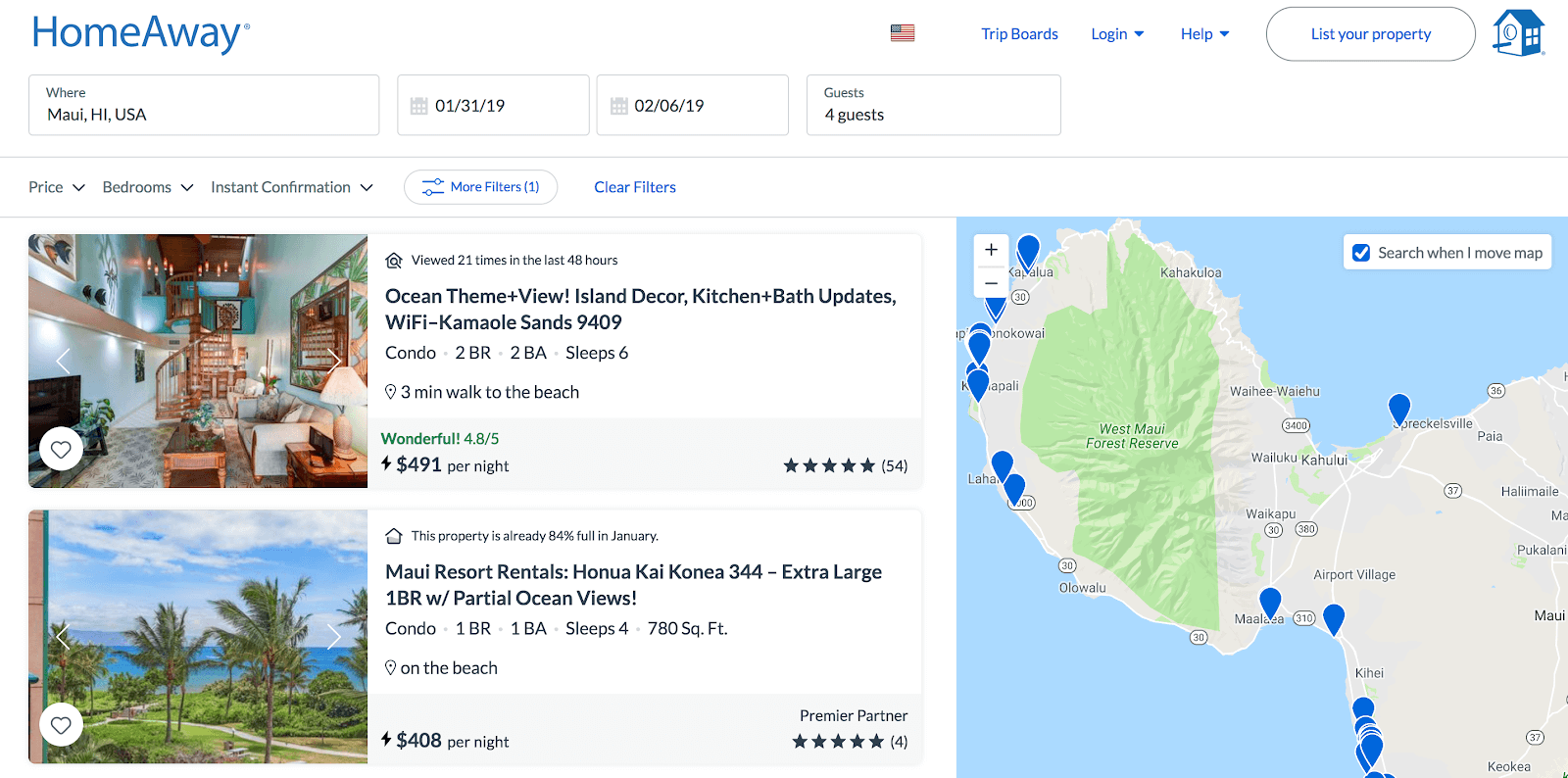 The Definitive Guide to HomeAway: 2019 Edition - Search