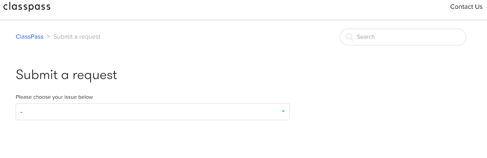 classpass email support request