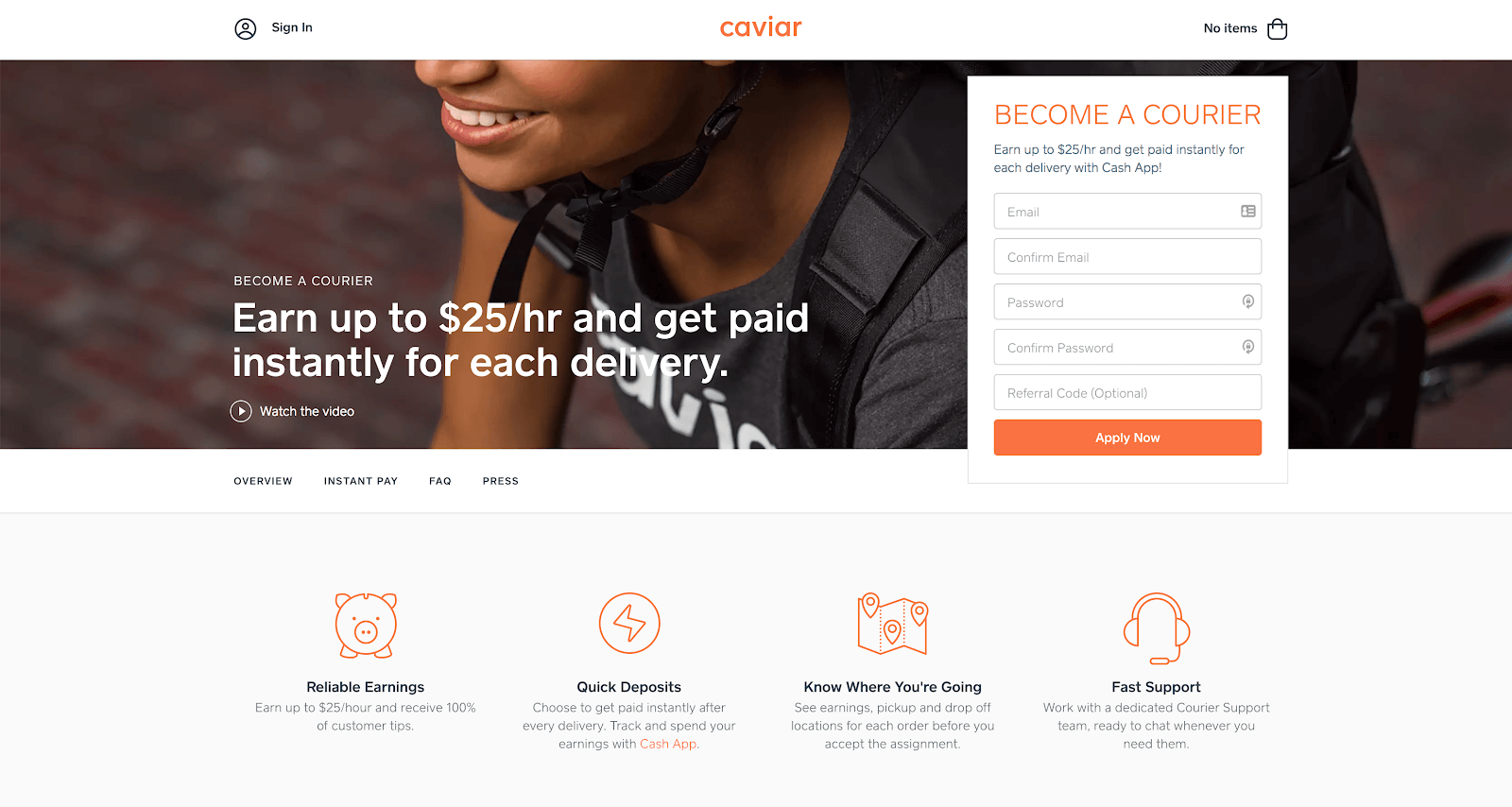 caviar homepage
