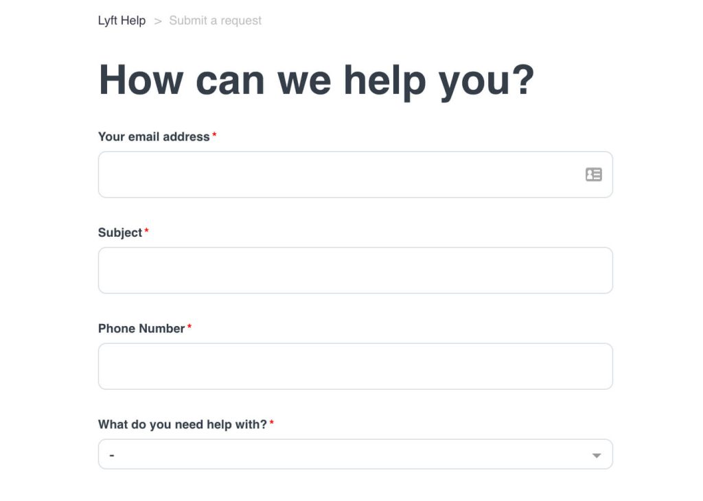 How to contact Lyft customer support