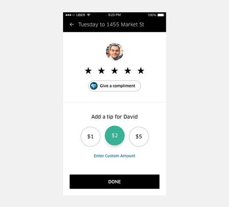 Uber Tipping: Step 1