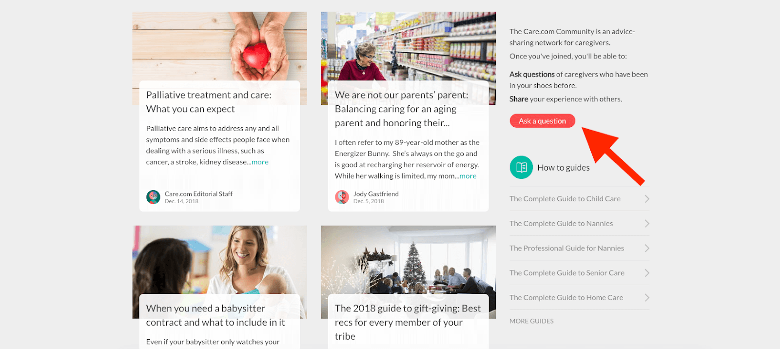 The Best Ways to Reach Care.com Support: Ask a question