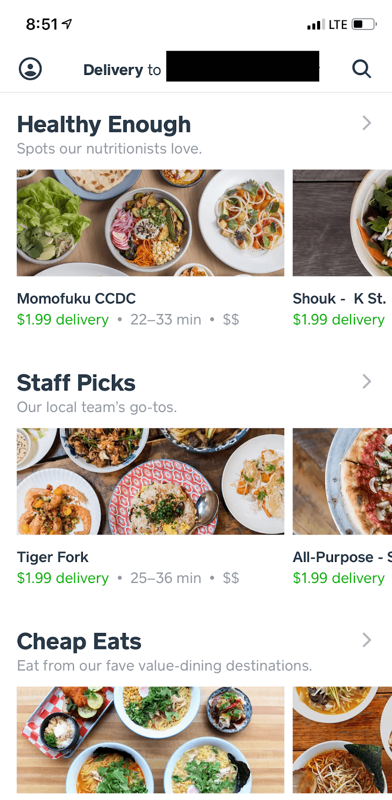 caviar app delivery options