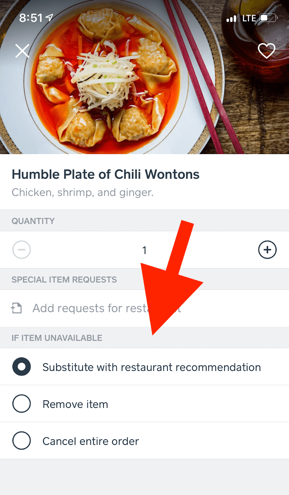 caviar app substitution example