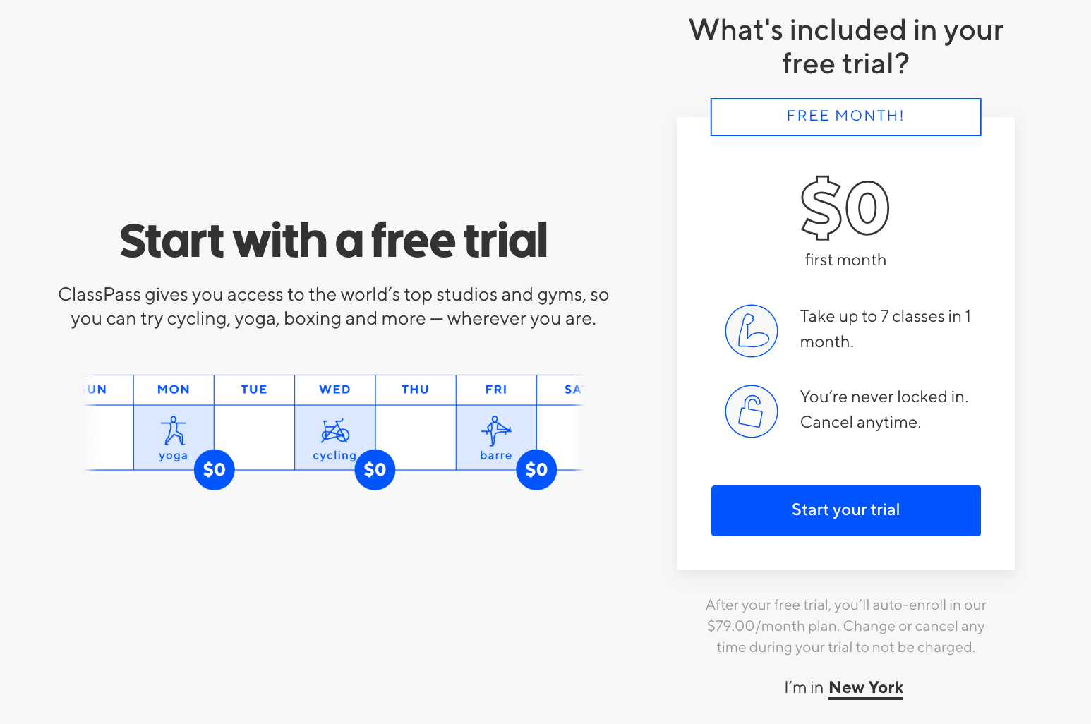 Free ClassPass Trial 2019