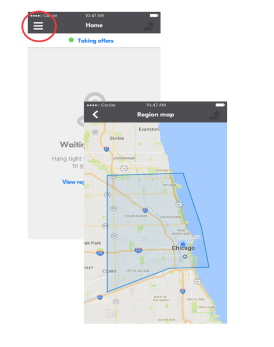 Making your first delivery with grubhub driver app