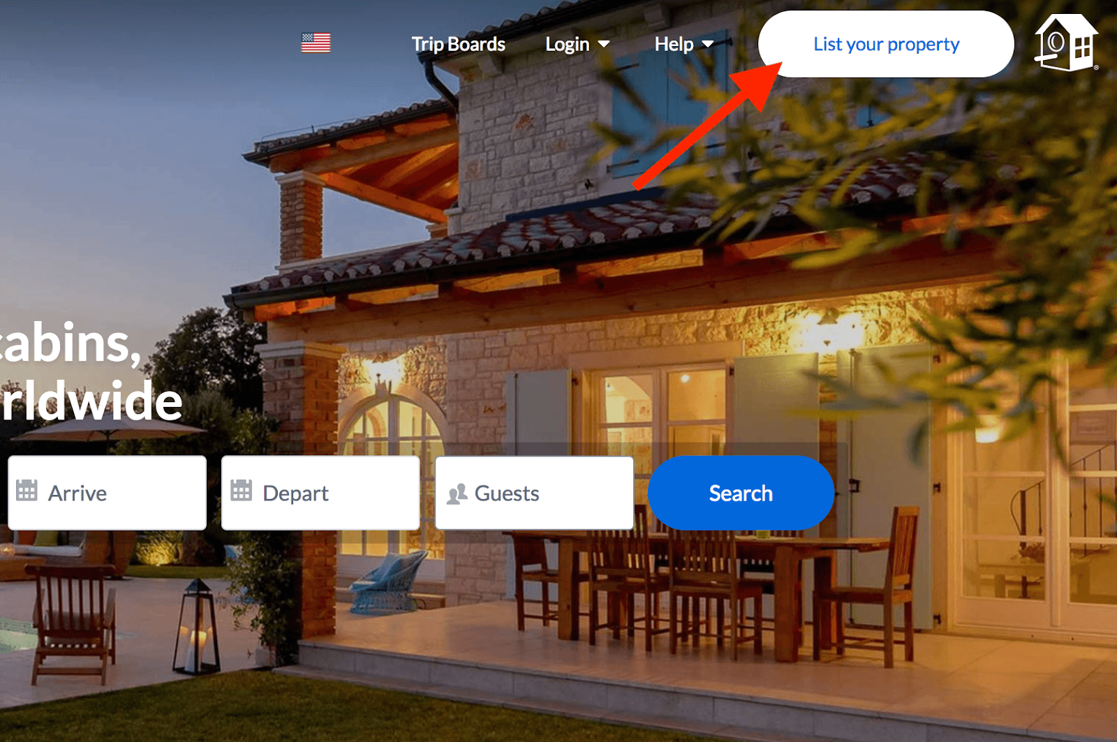 Your Guide to Getting Started as a HomeAway Owner: Homepage