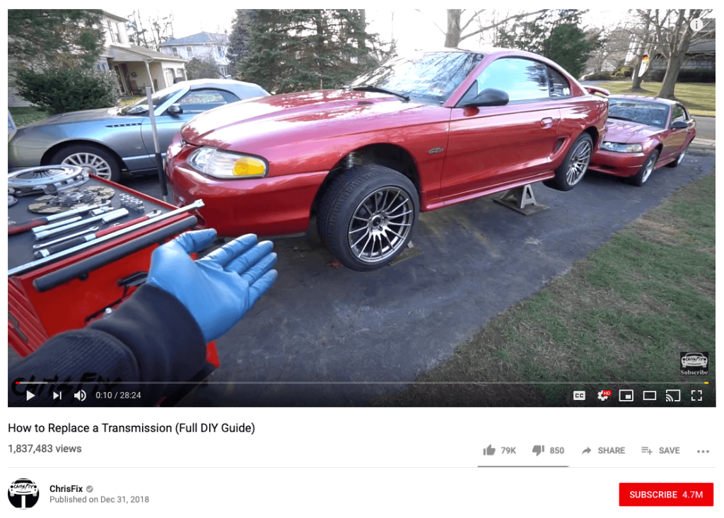 Screenshot of a Chris Fix video on YouTube