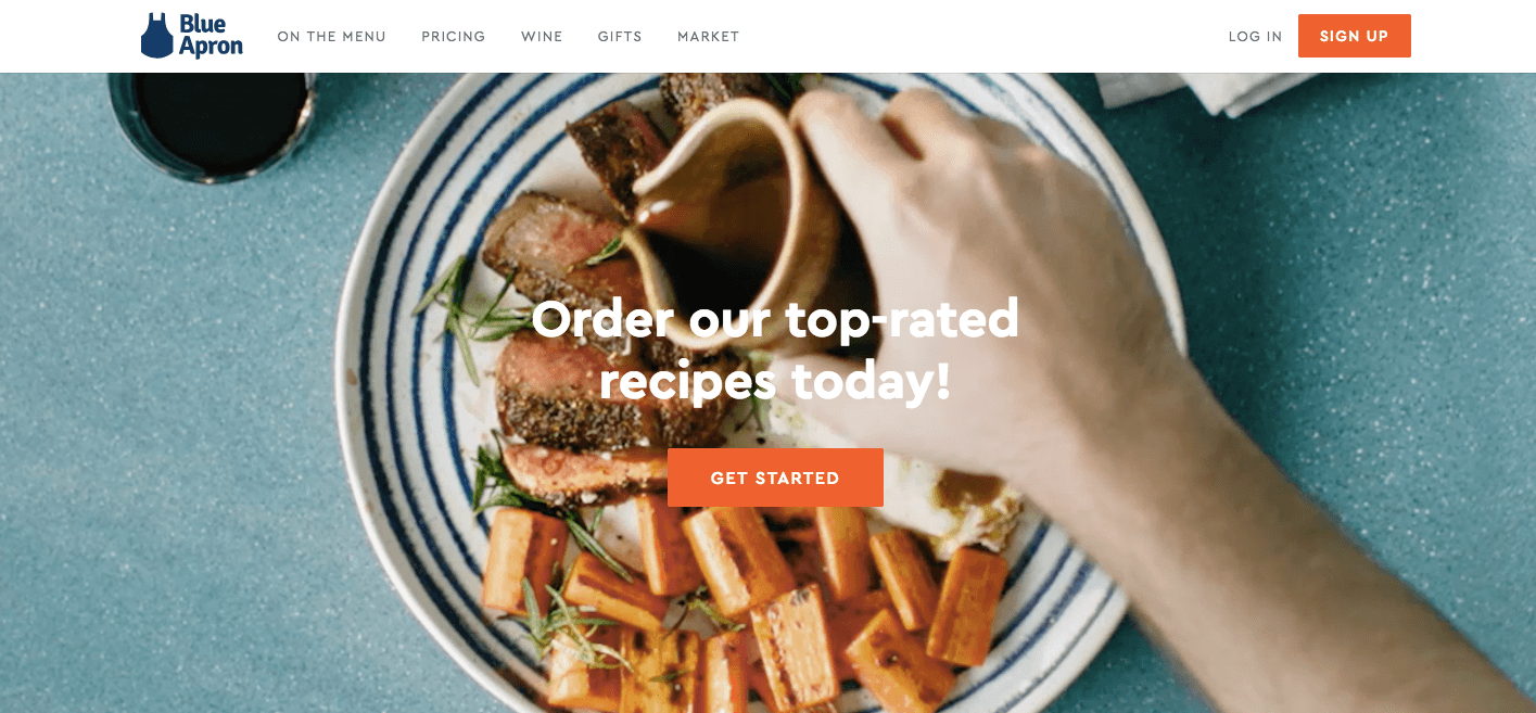 Online food delivery: Blue Apron