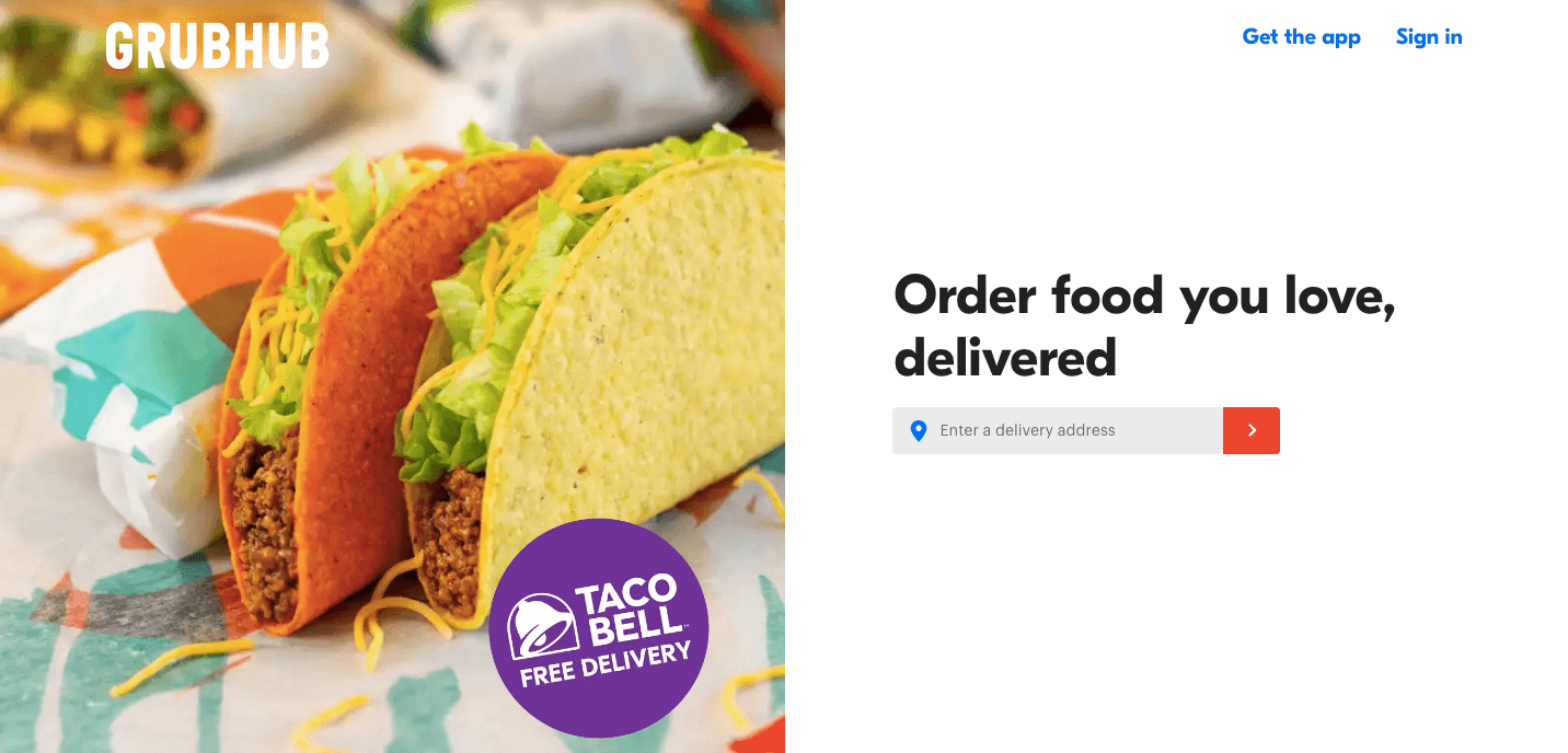 Online food delivery: Grubhub