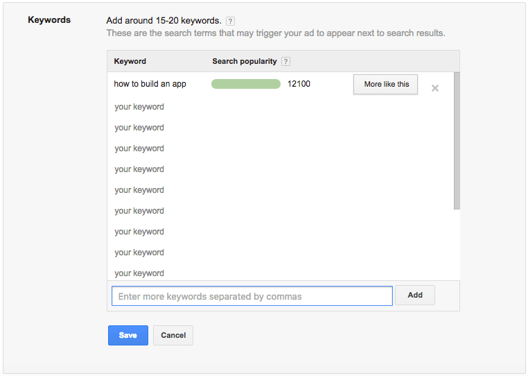 Teachers can promote courses with keyword research