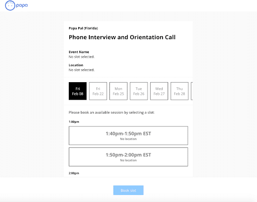 Papa Worker hiring process phone interview