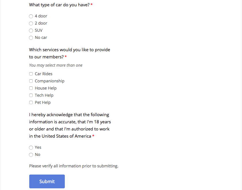Questions asked on Papa Pal application