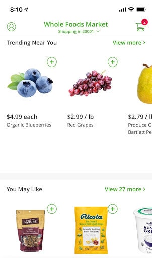 Instacart delivery fee on the app