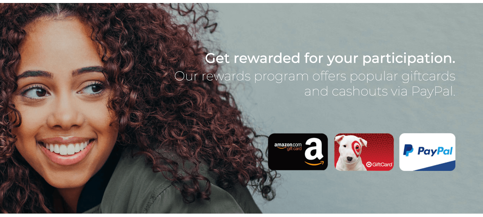 Product testing advertisement for rewards in gift card form