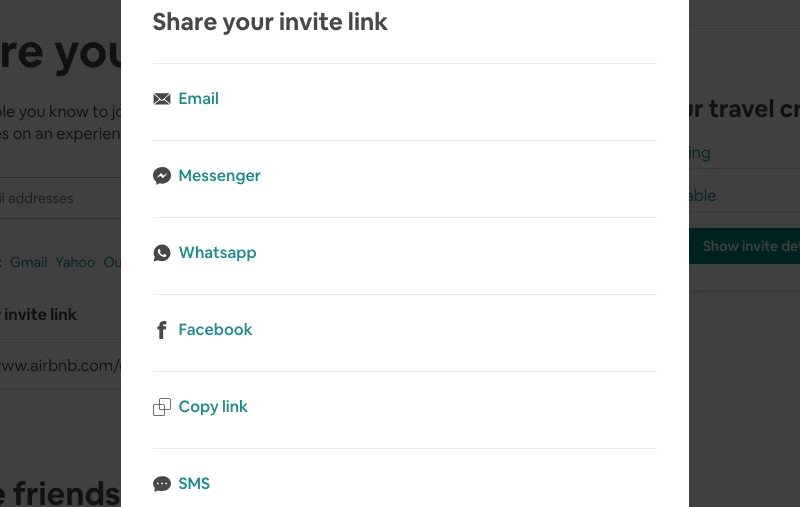 Airbnb Coupon Codes: Options to share your code
