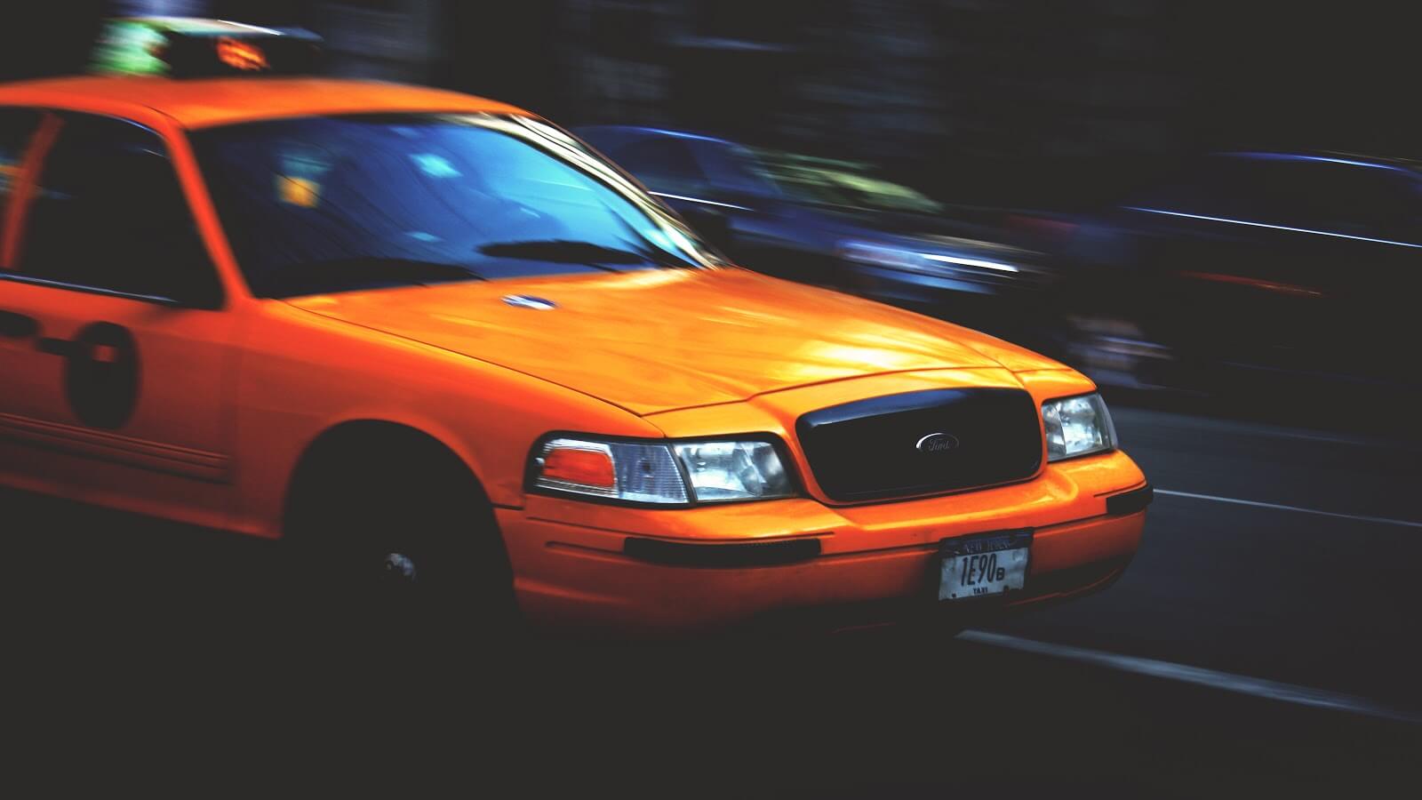 Taxi motion blur