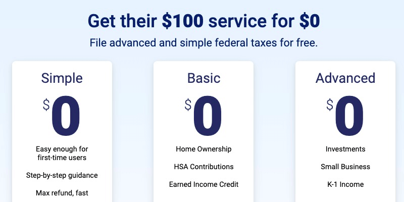 FreeTaxUSA pricing
