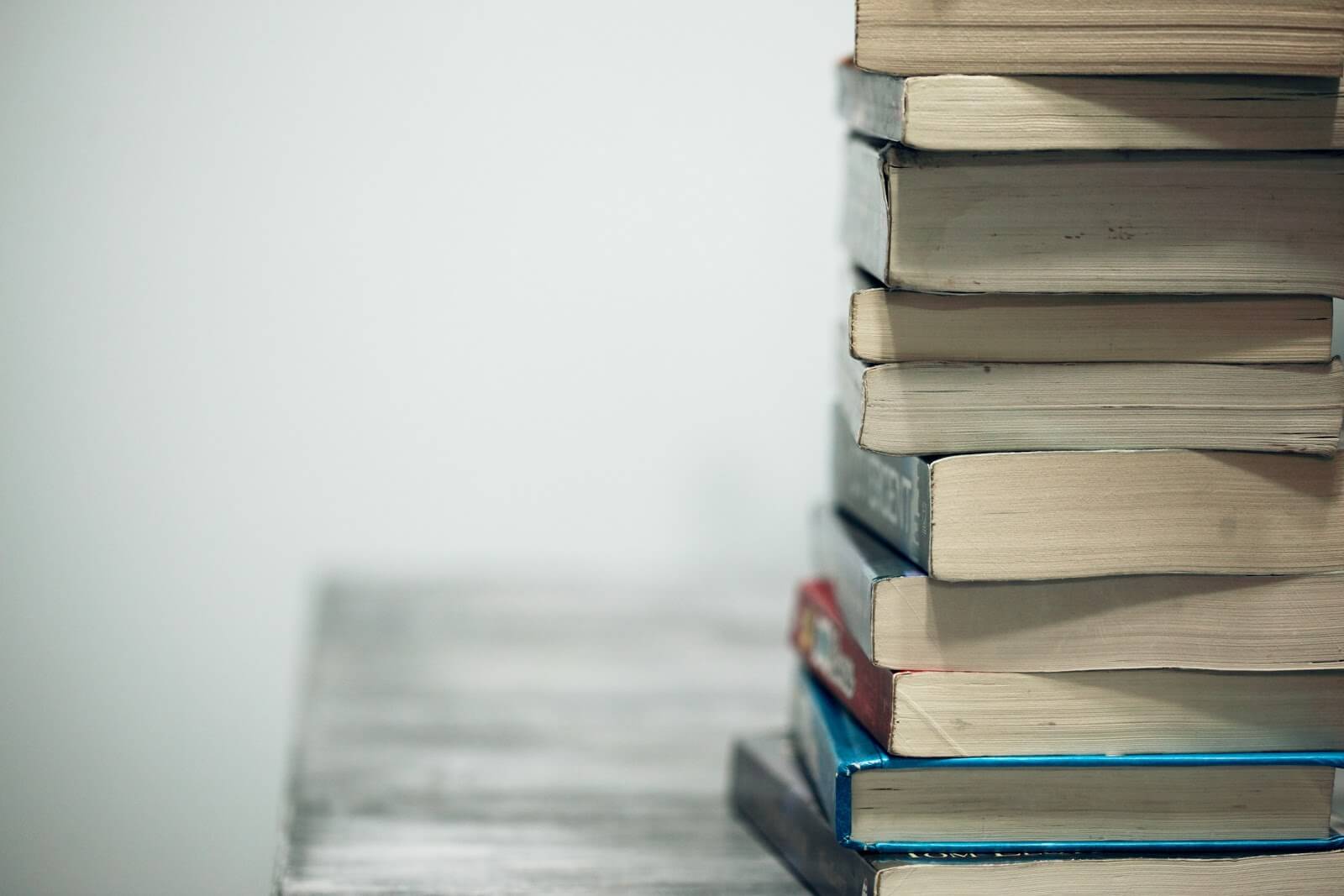 Selling books on Amazon: a stack of books