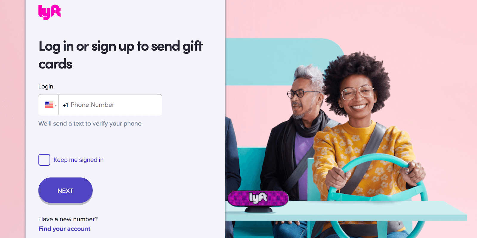 Buy a Lyft gift card on desktop