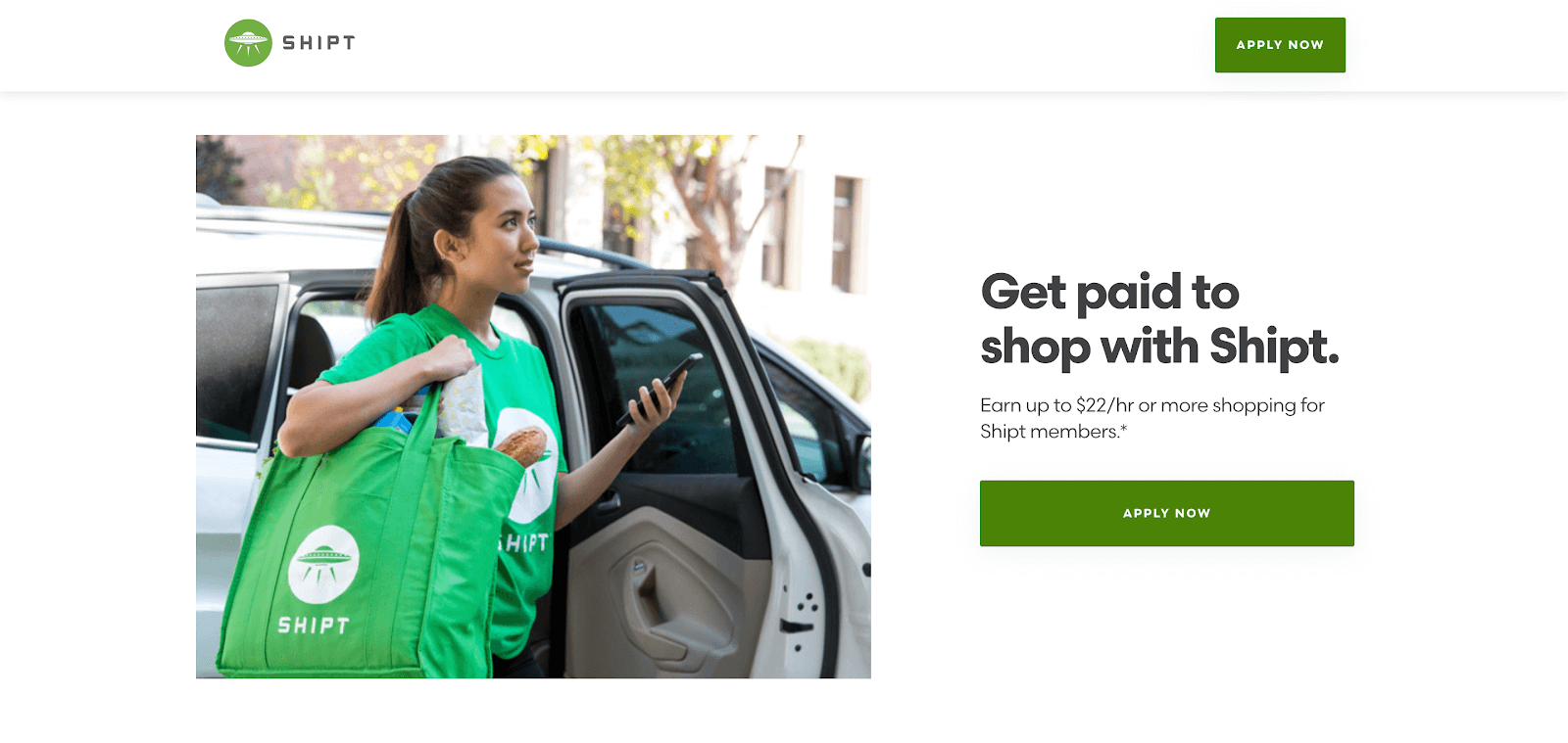 Shipt shopper: the webpage to apply to be a shopper