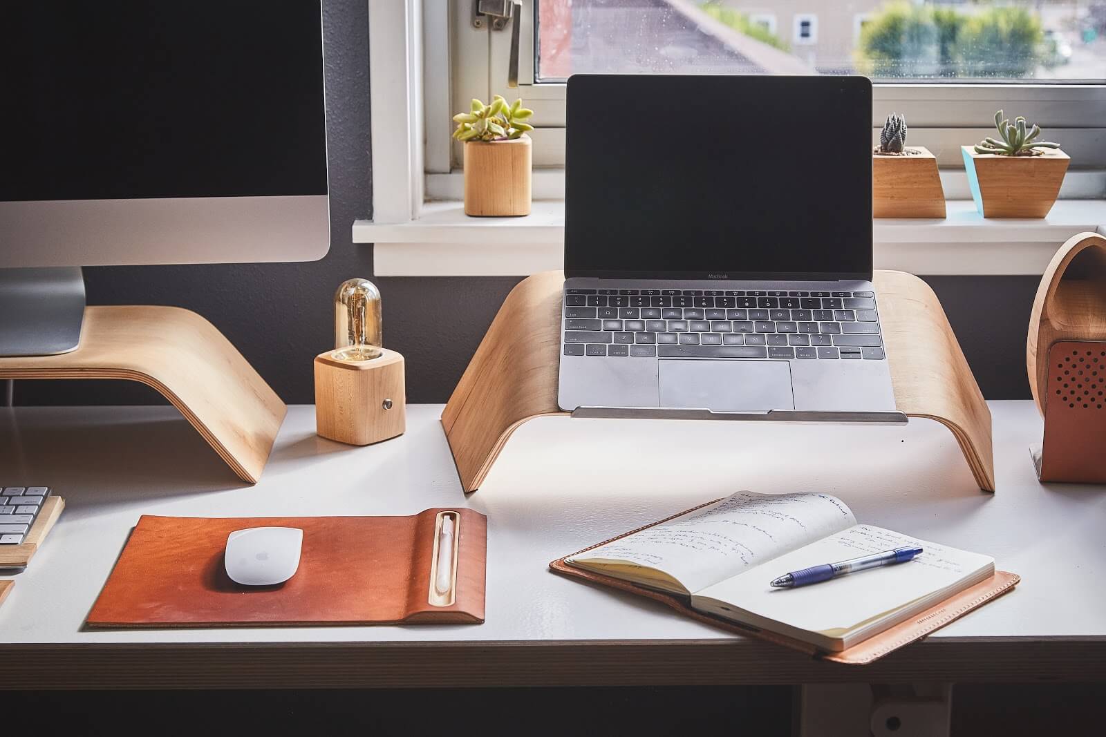 Remote work: a home office set up