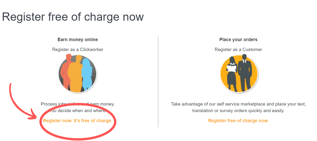 Register as a Clickworker