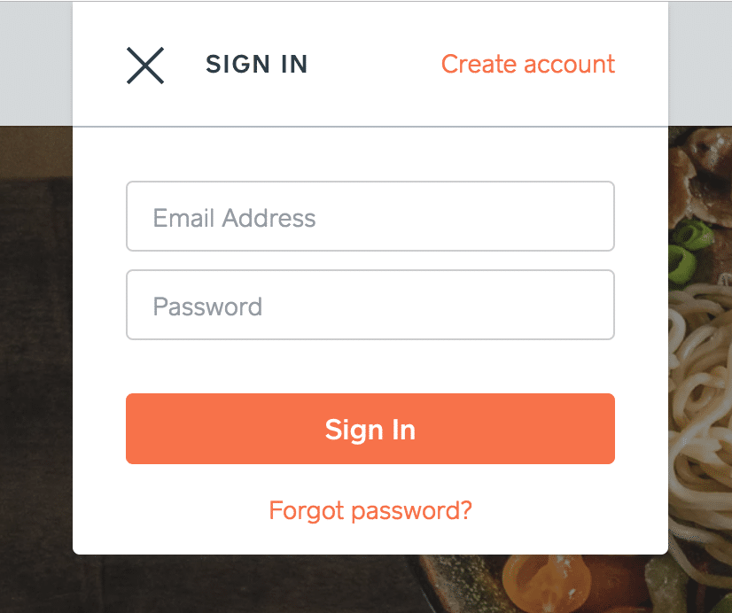 Trycaviar: the account signin on the site
