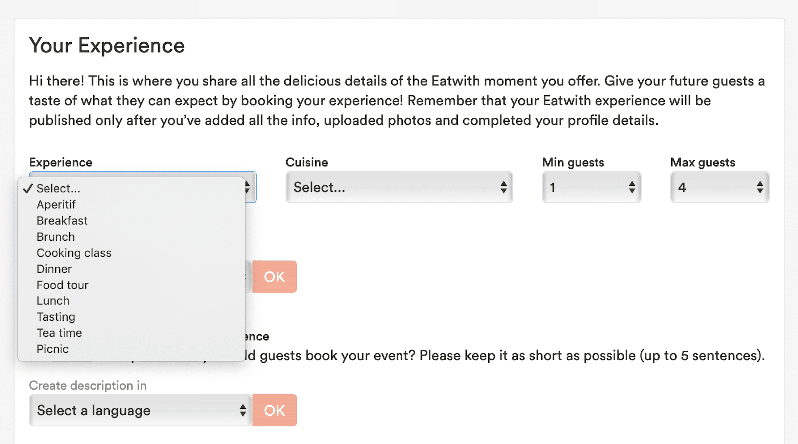 Eatwith: the webpage to build your experience