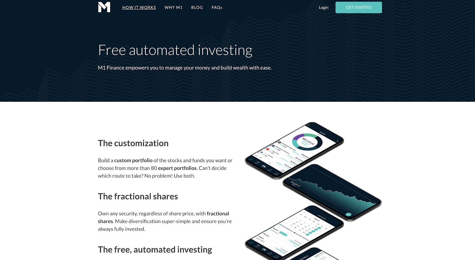 M1 Finance information screenshot