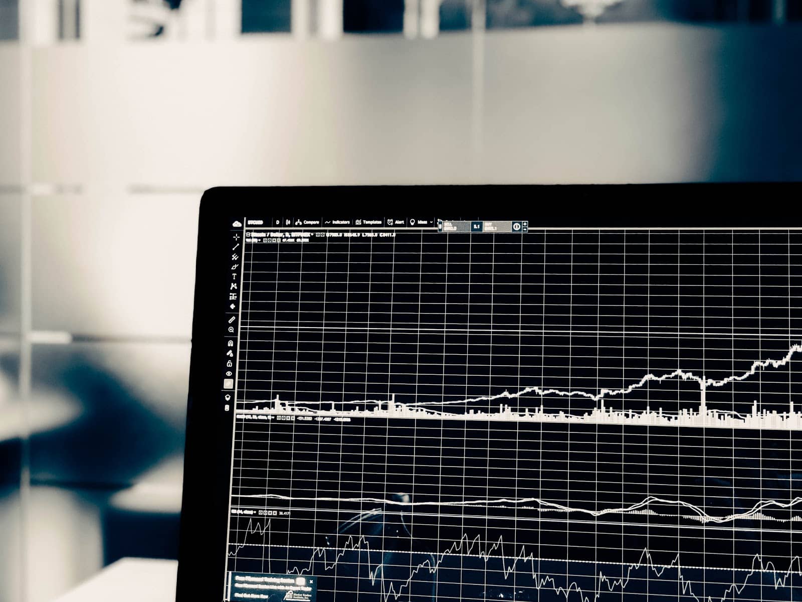 What is cash flow: a line graph on a computer screen