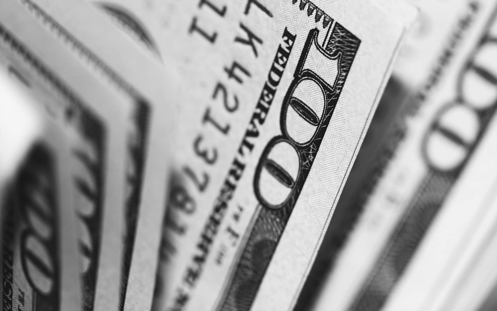 Closeup of $100 bills
