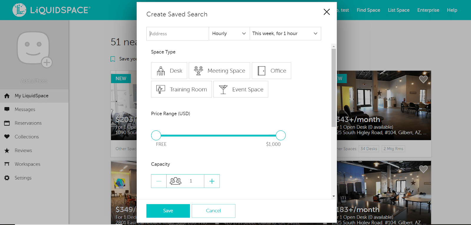 liquidspace: searching for the right work space