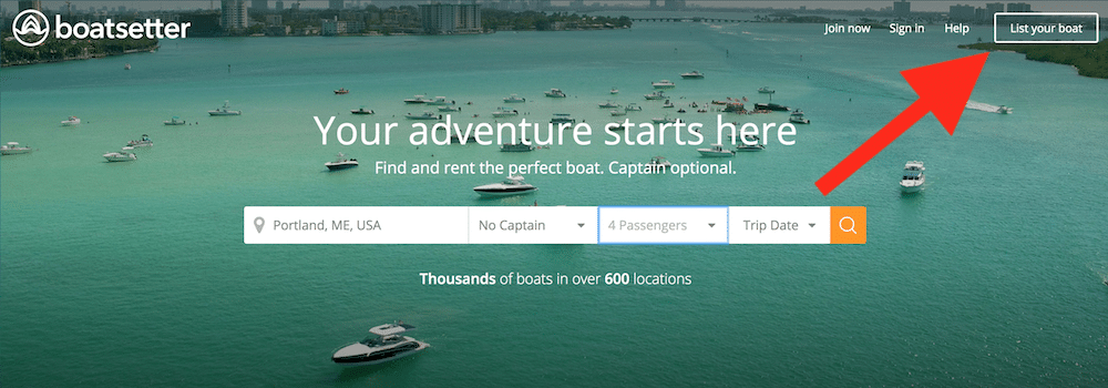 List your boat