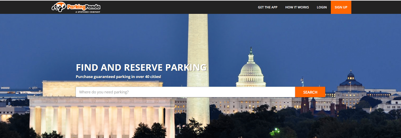 Parking Panda website