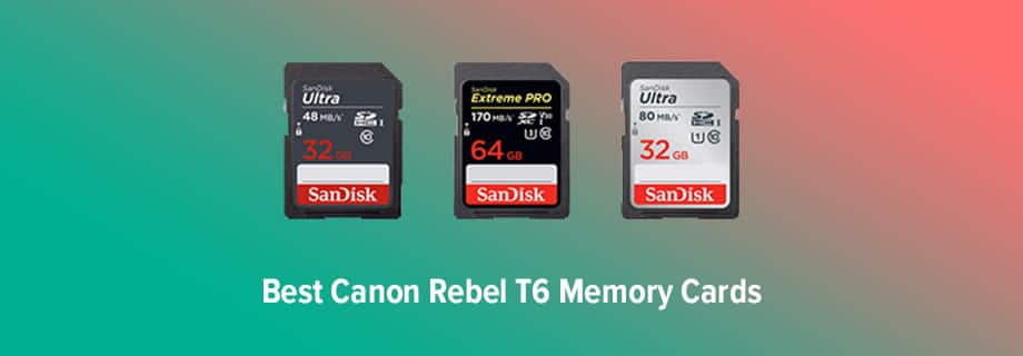 Canon Rebel T6 Memory Cards