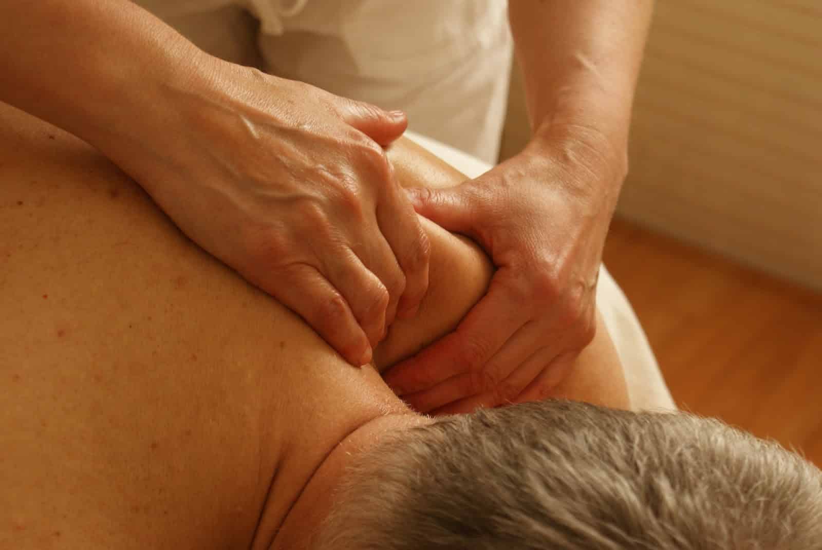 man getting a Zeel massage