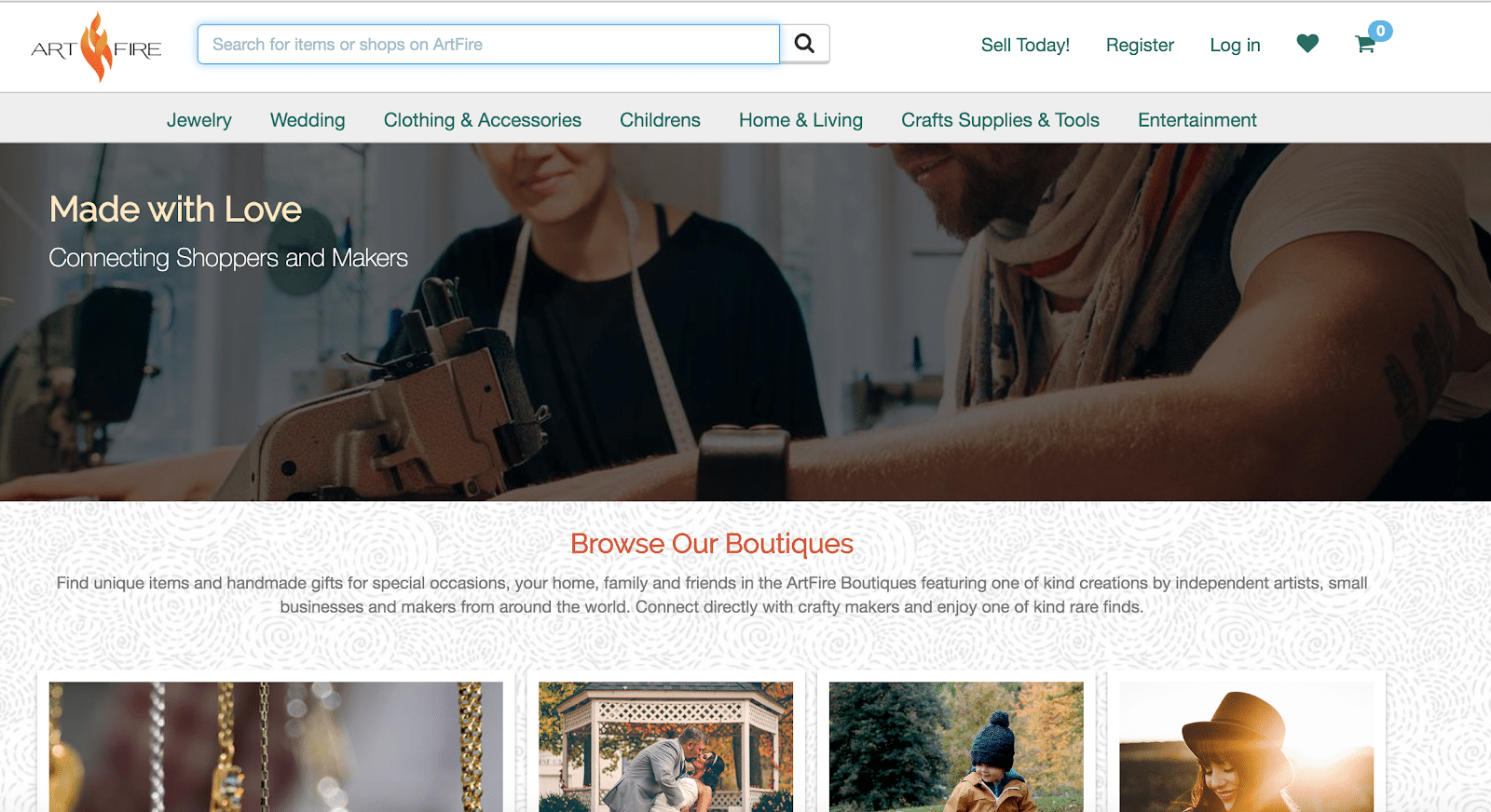 ArtFire homepage