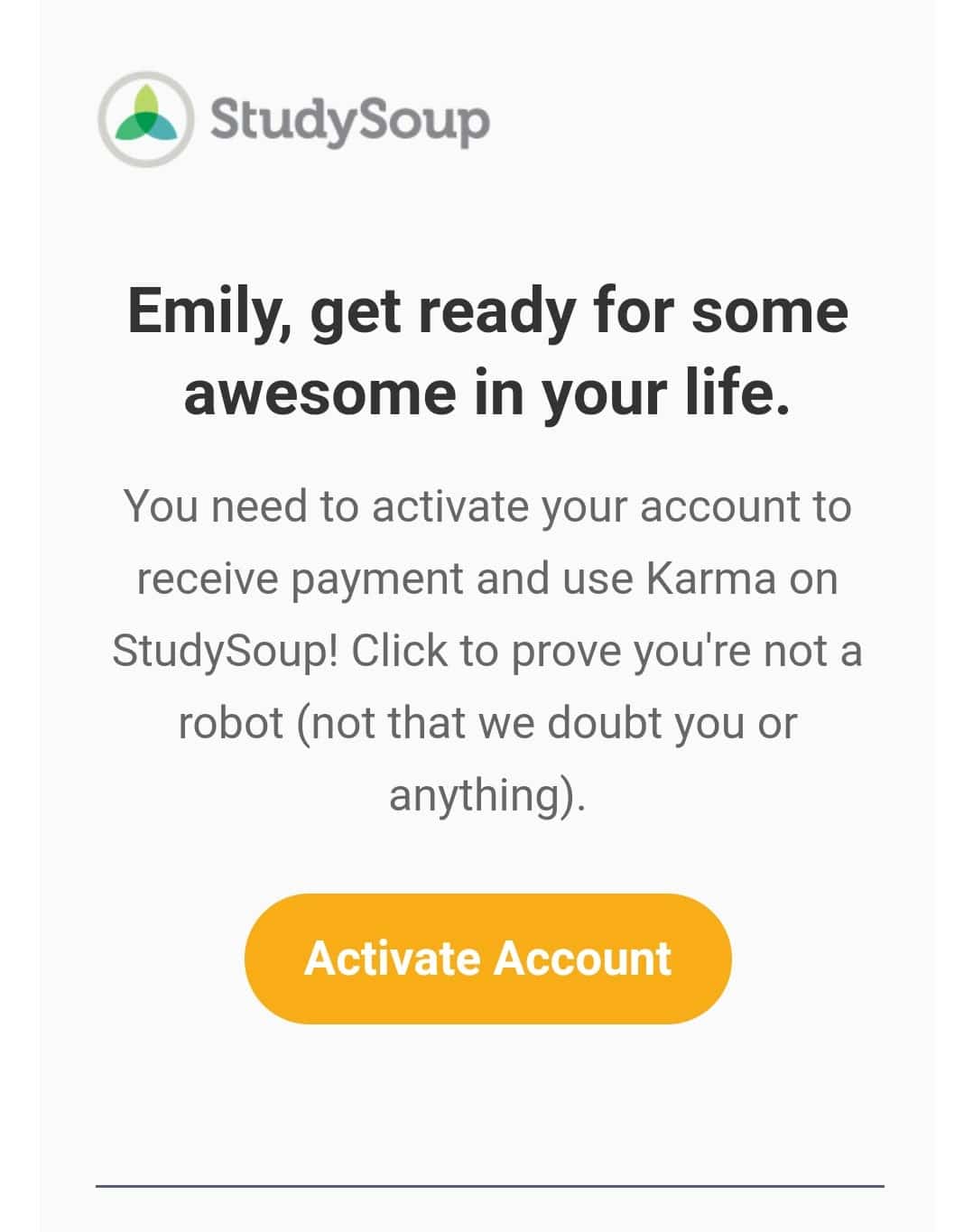 activate account page