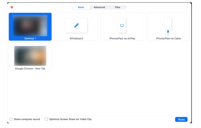 the ultimate guide to zoom: picking which screen to share