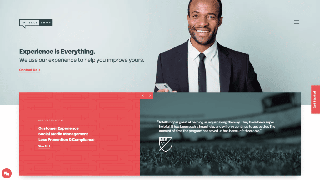 a screenshot of the intelli shop homepage