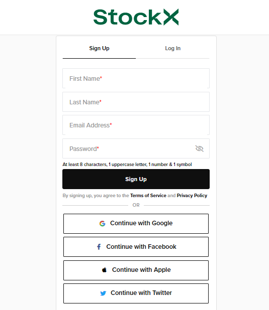screenshot of how to sell on stockx