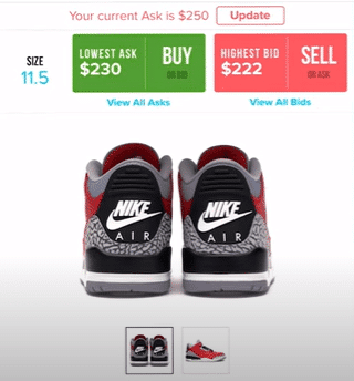 screenshot of how to sell on stockx