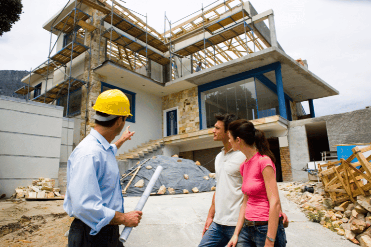 A General Contractor showing a house for a married couple