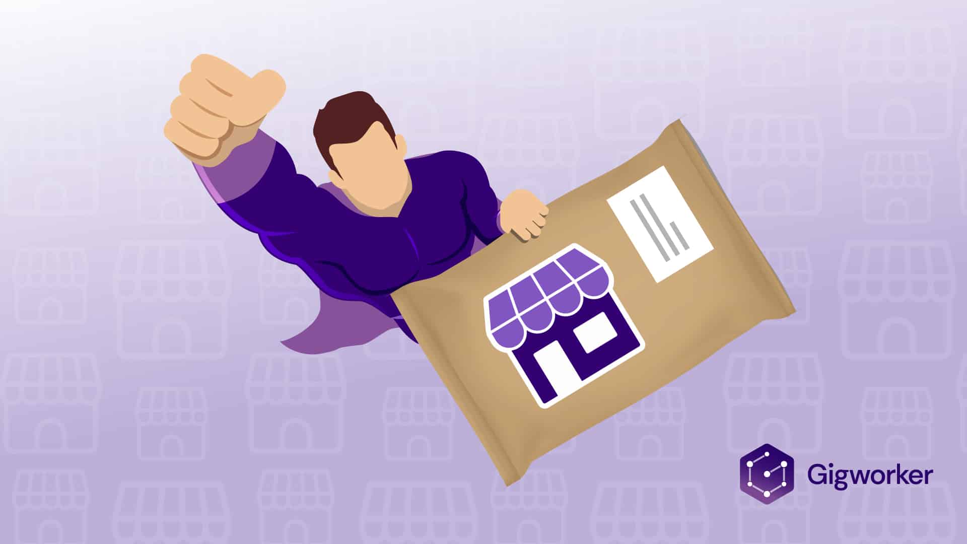 vector graphic showing an illustration of how Facebook marketplace shipping