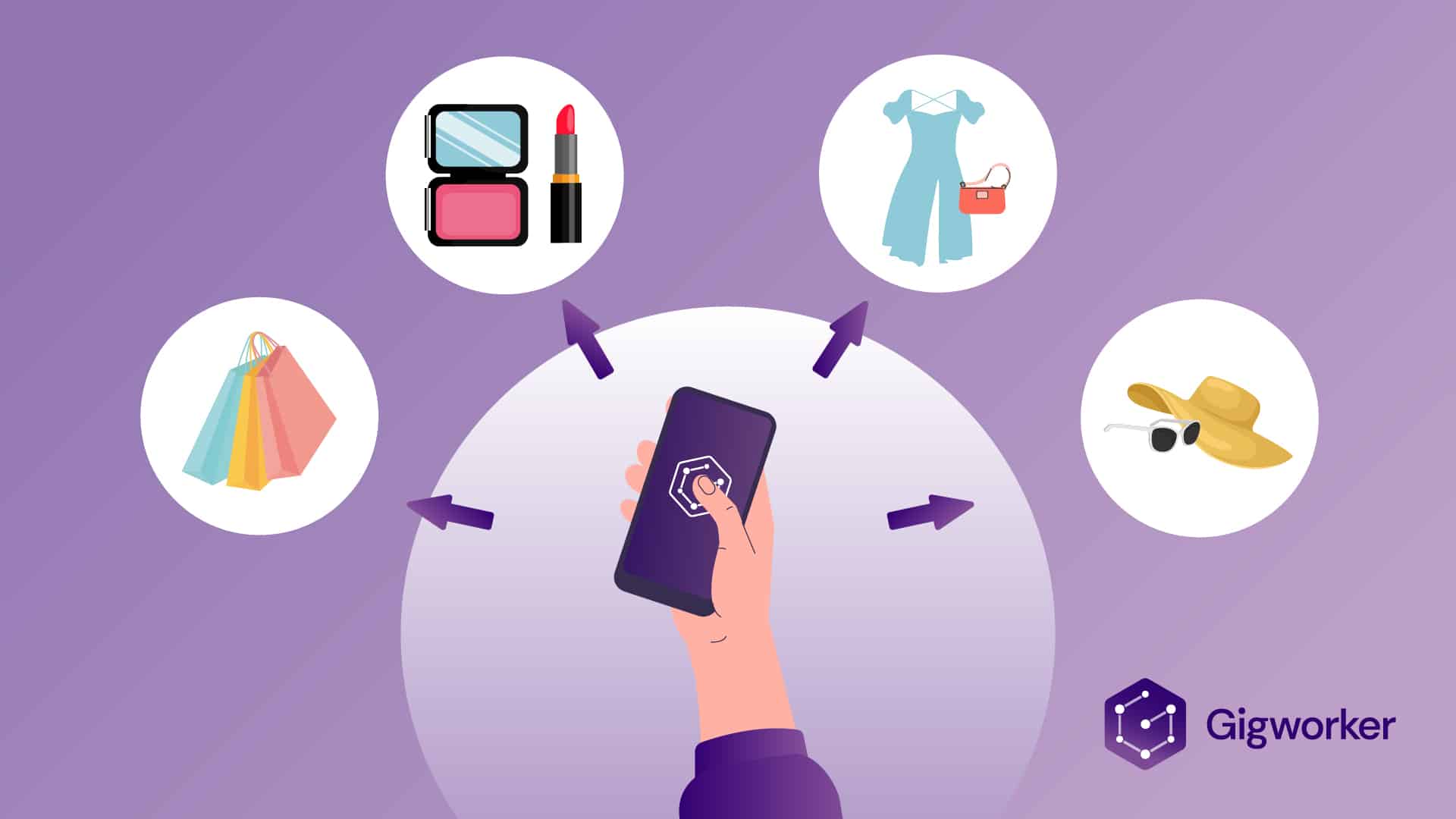 vector graphic showing an illustration of what to sell on mercari